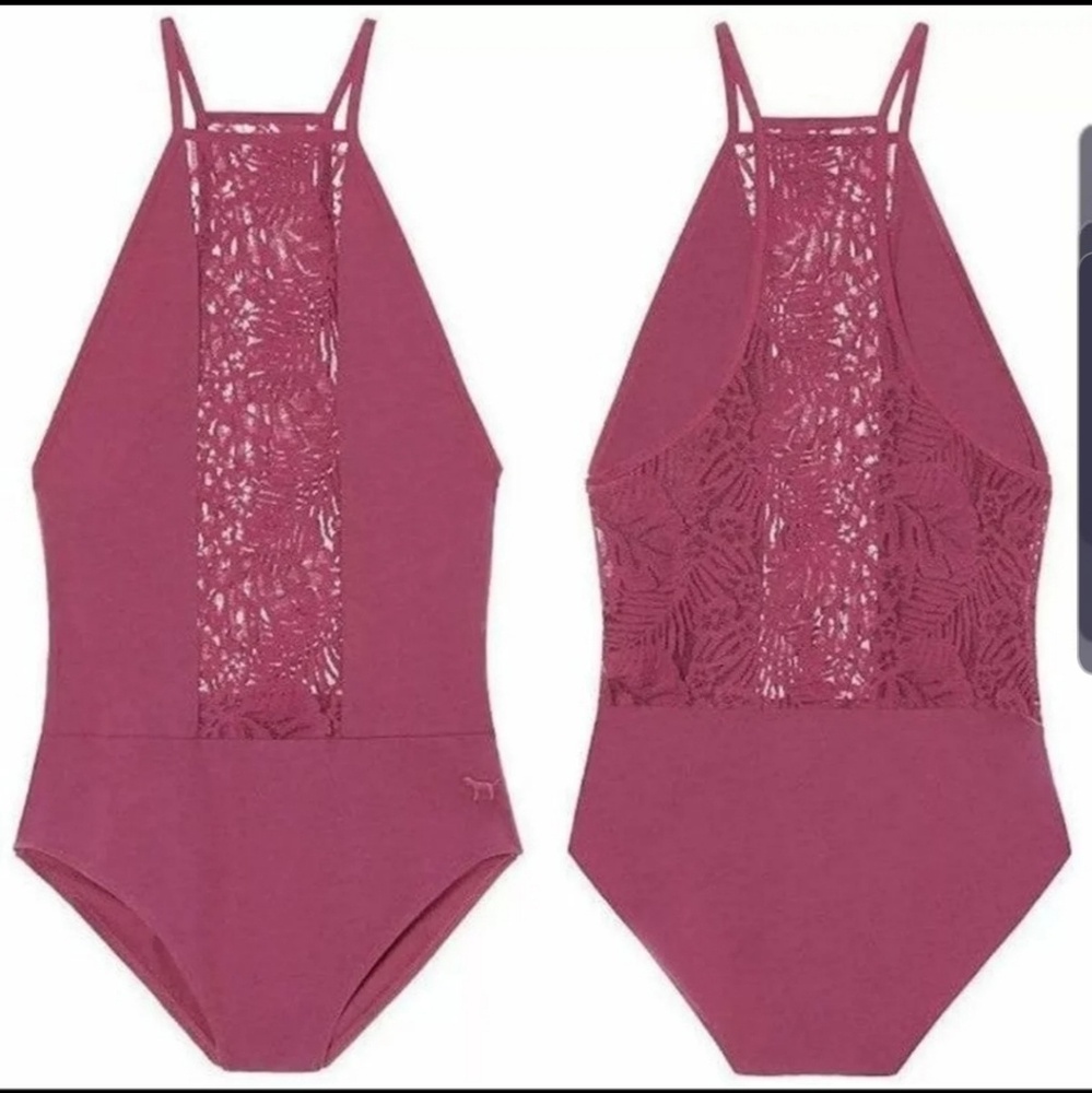 Victoria's Secret Pink Racerback Tank Top Bodysuit